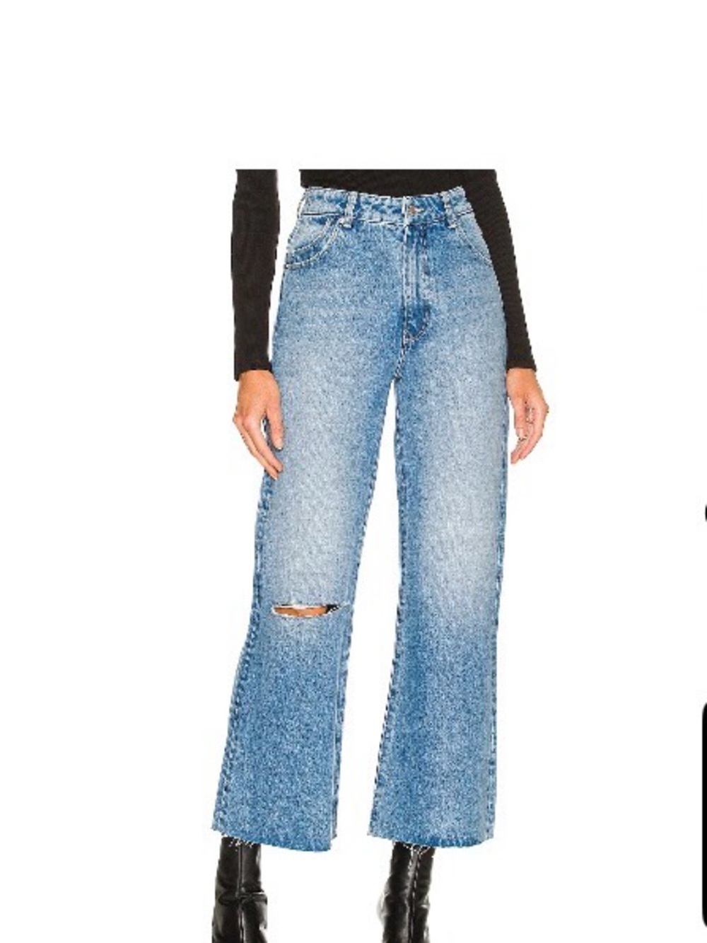 ROLLA'S Lara Blue Crop Flare Jeans